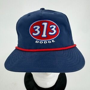 Detroit 313 Dodge Auto Truck Hat Cap MENS Richardson Outdoor Blue Red Snapback